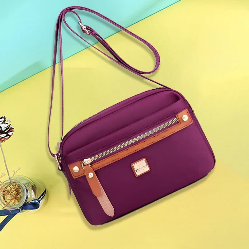 Nobl Travel Nylon Crossbody Bag – Lightweight Waterproof Shoulder Bag for Women