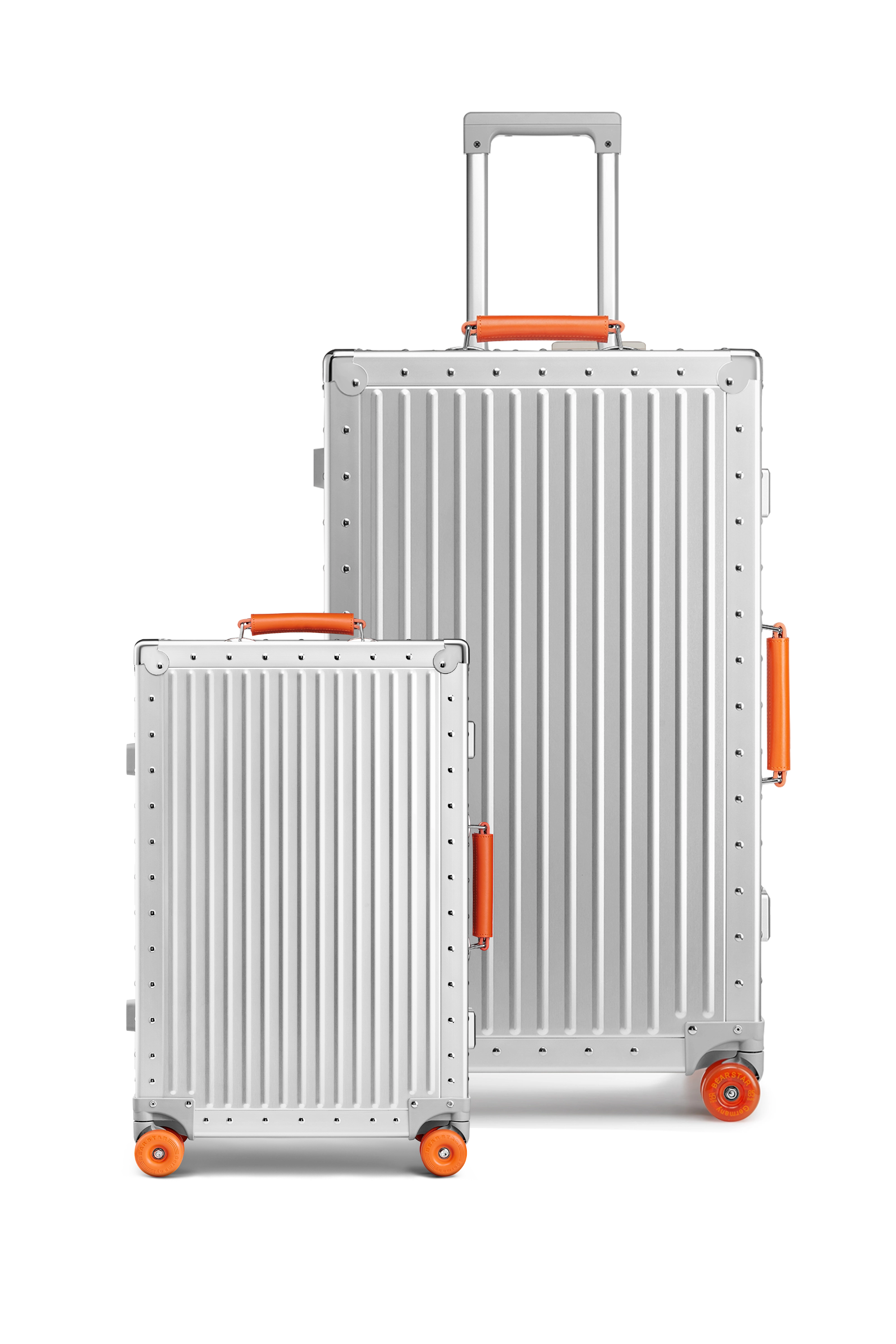 Nobl Travel Aluminum Luggage Set 20" Carry On and 30" Checked Suitcase