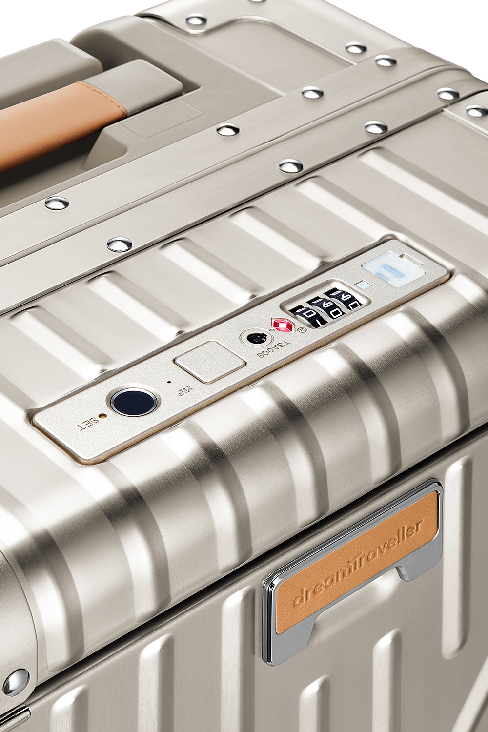 Nobl Travel High End Aluminum Carry On Suitcase with TSA Locks and Fingerprint Lock