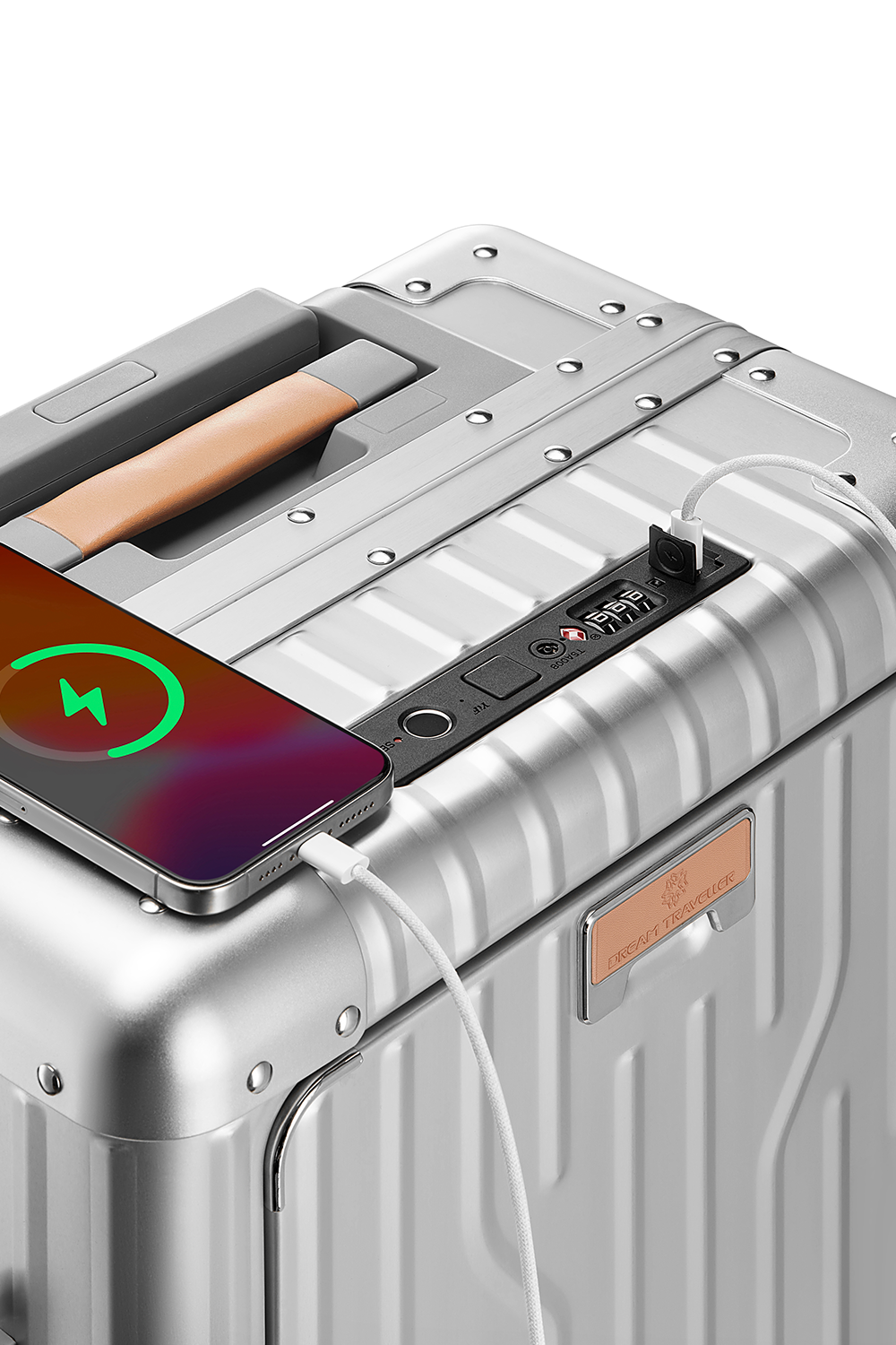 Nobl Travel High End Aluminum Carry On Suitcase with TSA Locks and Fingerprint Lock
