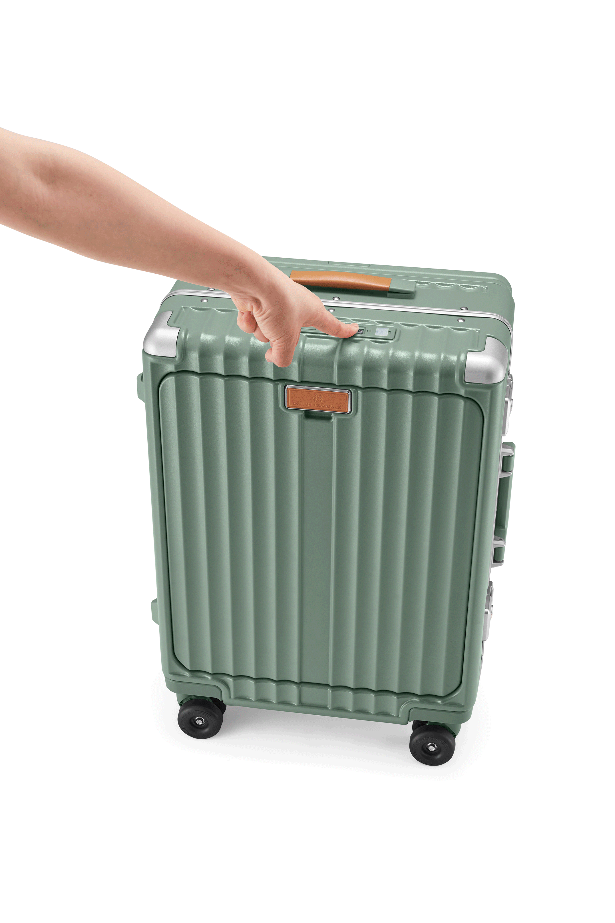 Nobl Travel Elite Wide Handle Carry On Suitcase with TSA Locks and Laptop Compartment