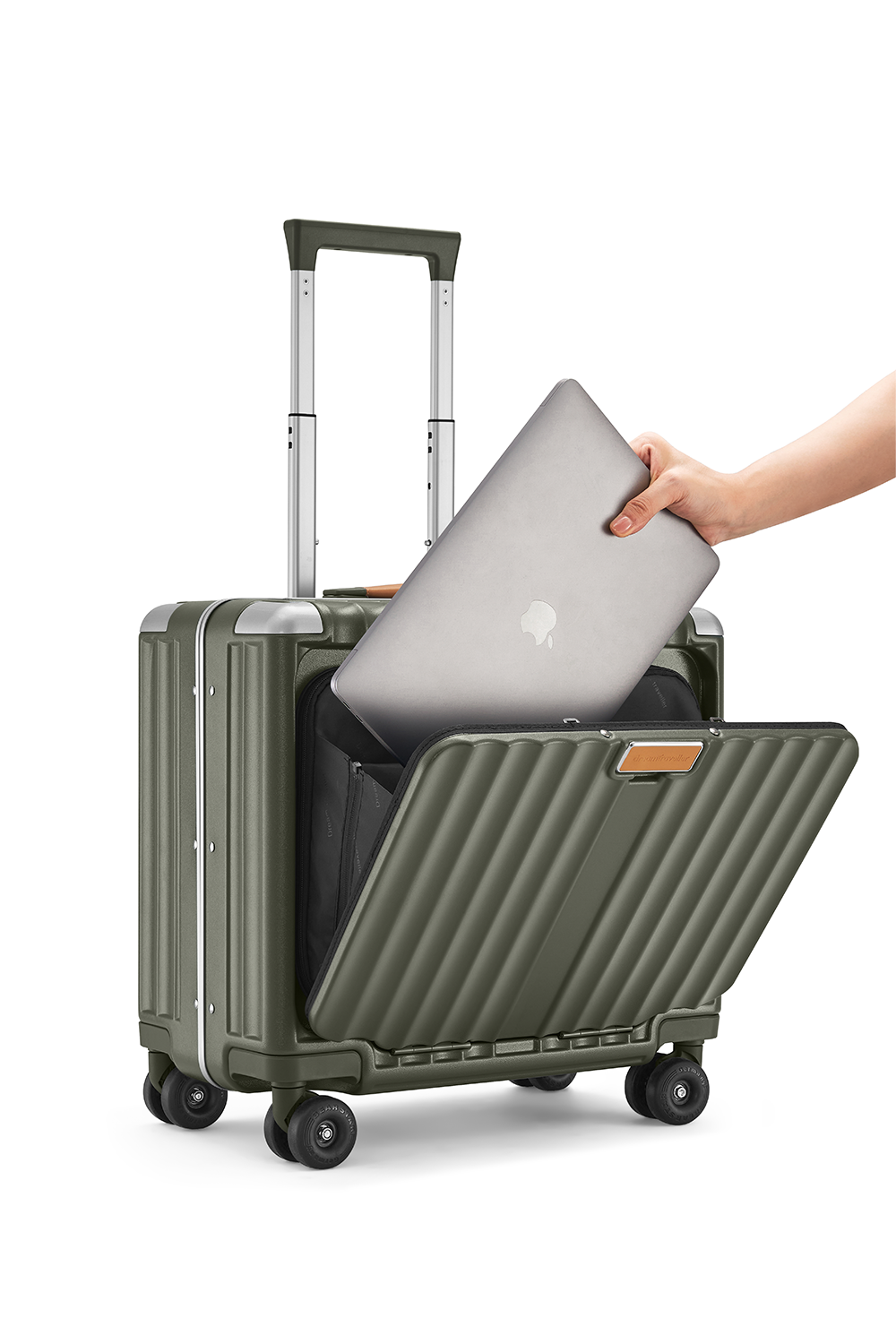 Nobl Travel Small Carry On Suitcase 18 Inch with TSA Lock and Laptop Compartment