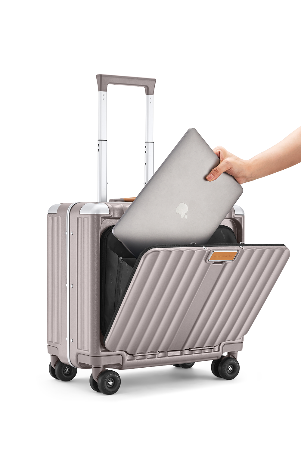Nobl Travel Small Carry On Suitcase 18 Inch with TSA Lock and Laptop Compartment