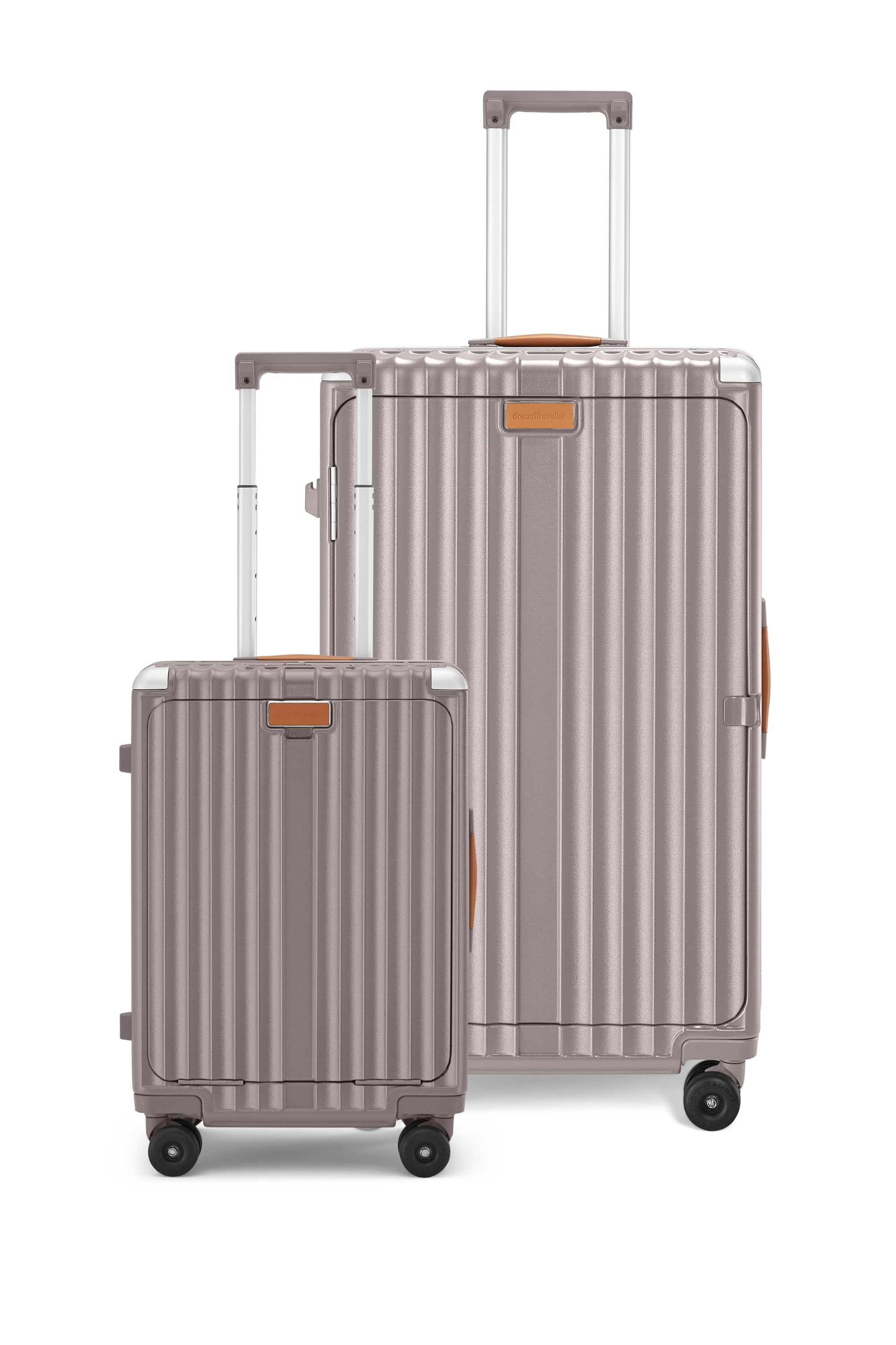 Nobl Travel Overpacker Luggage Set 20 Inch Carry On and 30 Inch Checked Suitcase
