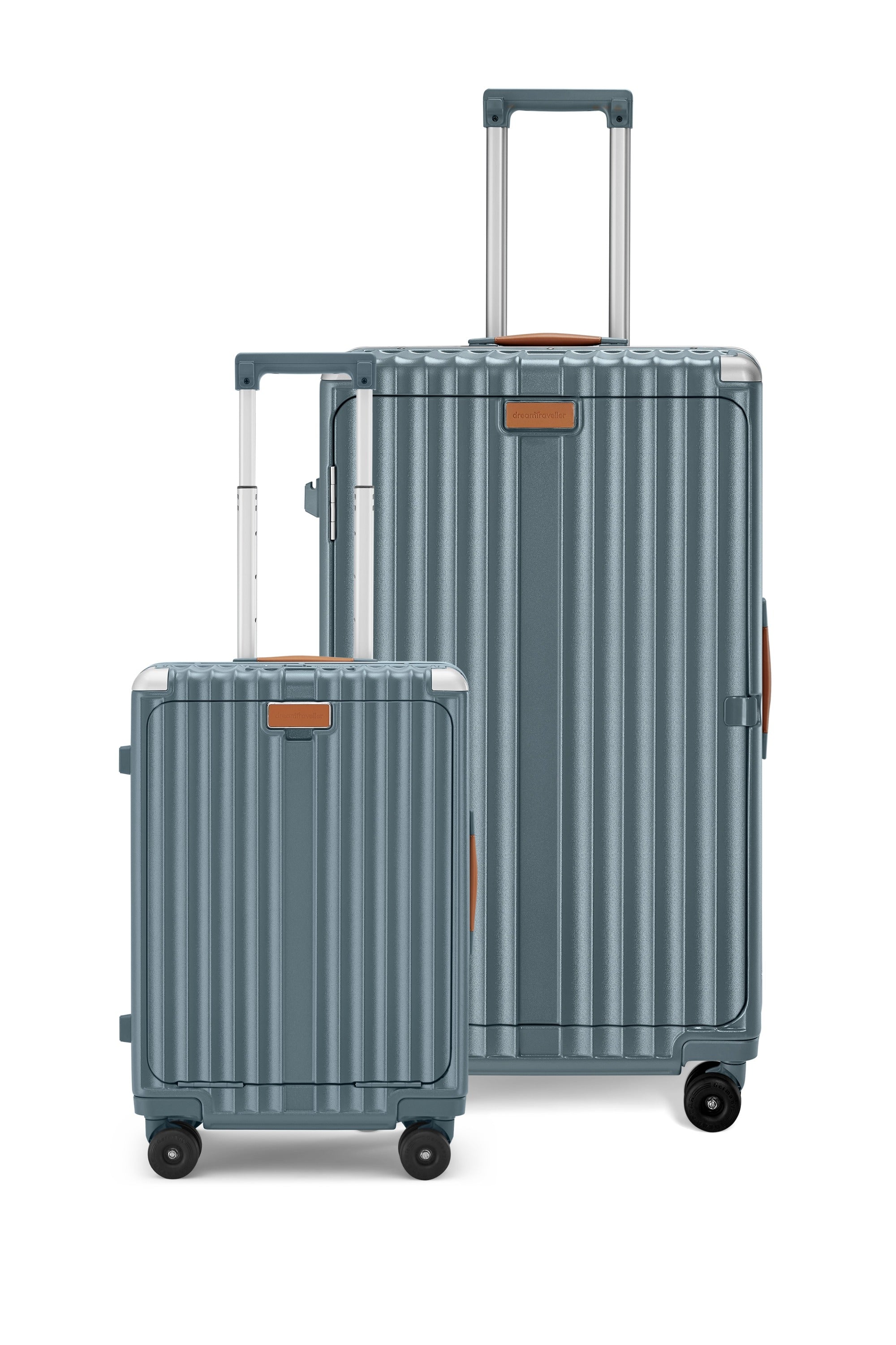 Nobl Travel Overpacker Luggage Set 20 Inch Carry On and 30 Inch Checked Suitcase