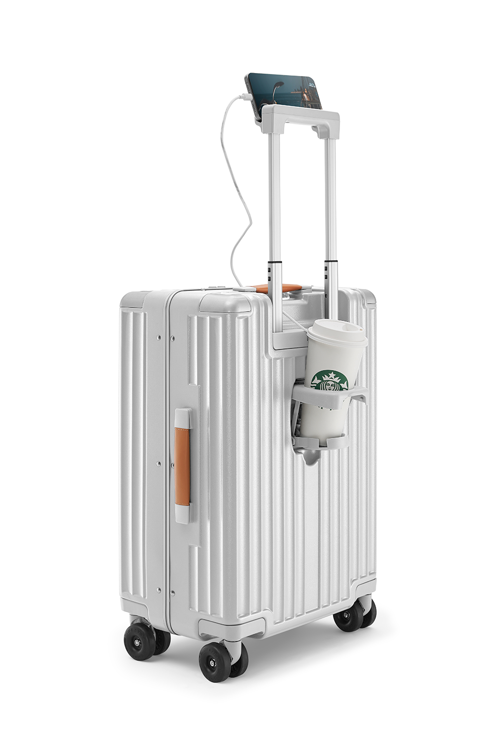 Nobl Travel Standard Carry On Suitcase 20 Inch with USB Port and TSA Lock