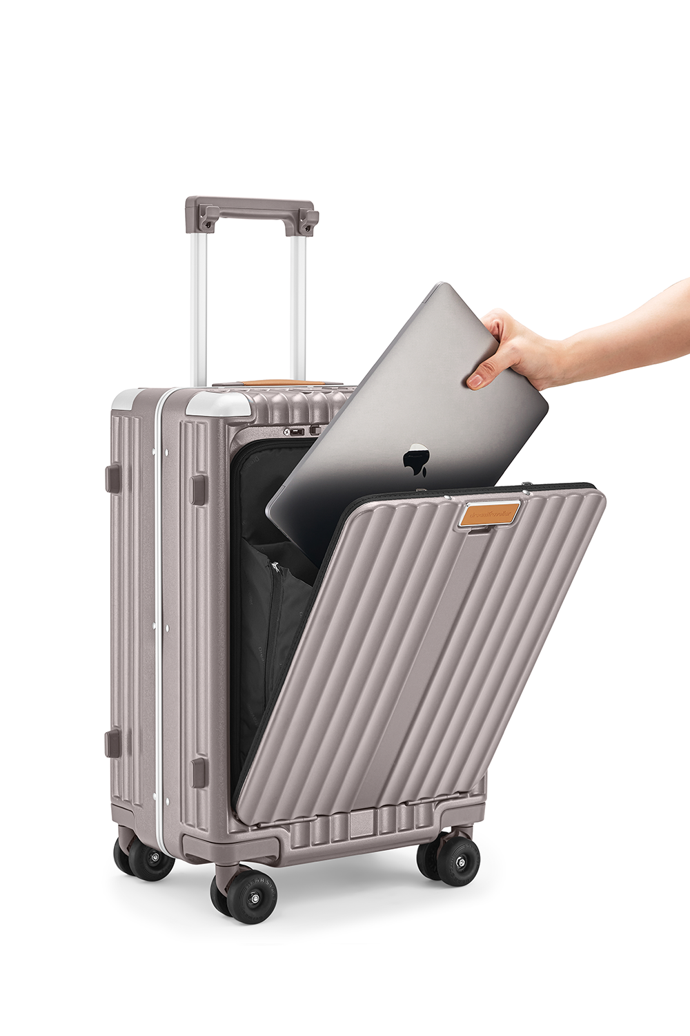 Nobl Travel Standard Carry On Suitcase 20 Inch with USB Port and TSA Lock