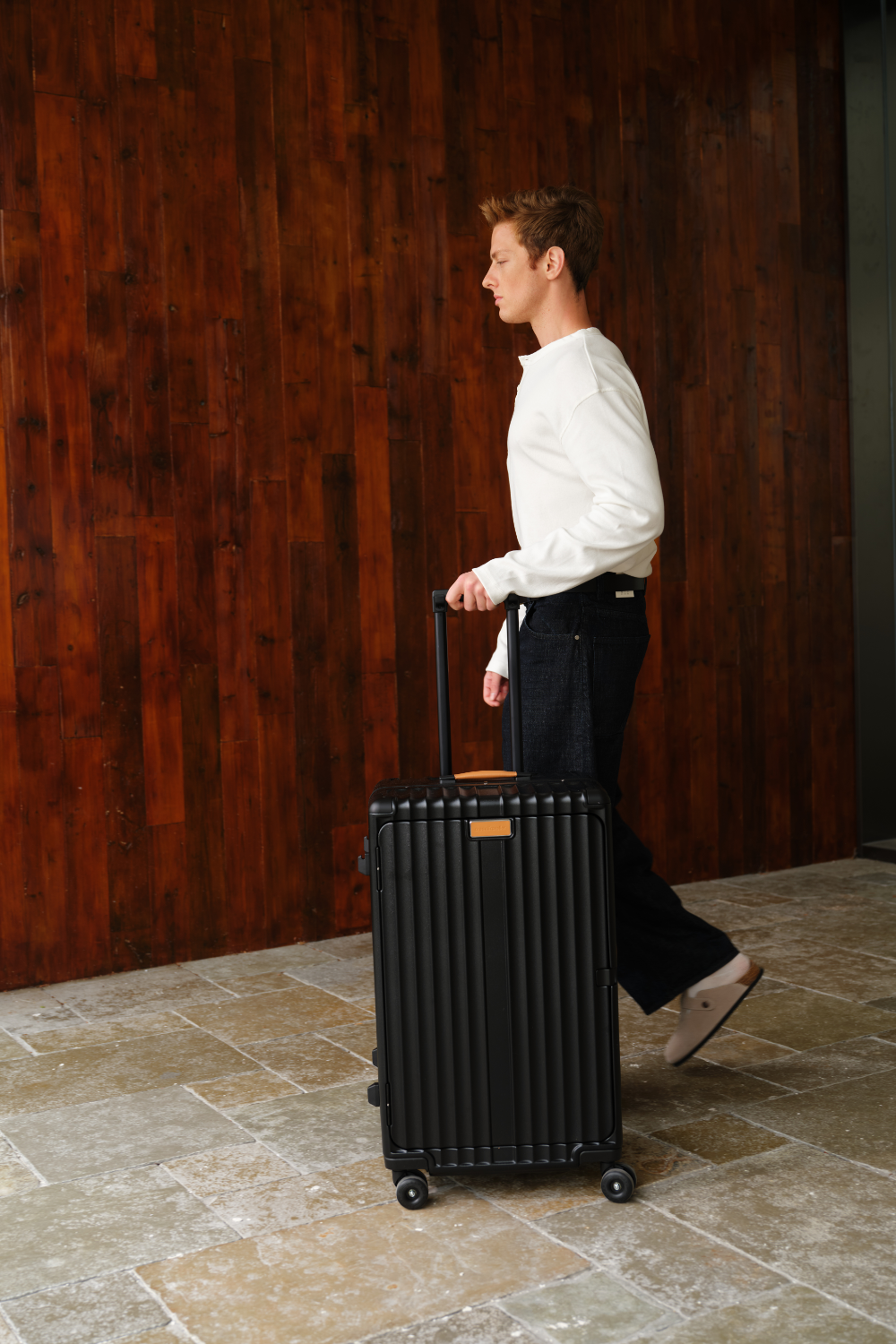 Nobl Travel Multi-Function Polycarbonate Luggage Collection with Carry On and Checked Suitcases