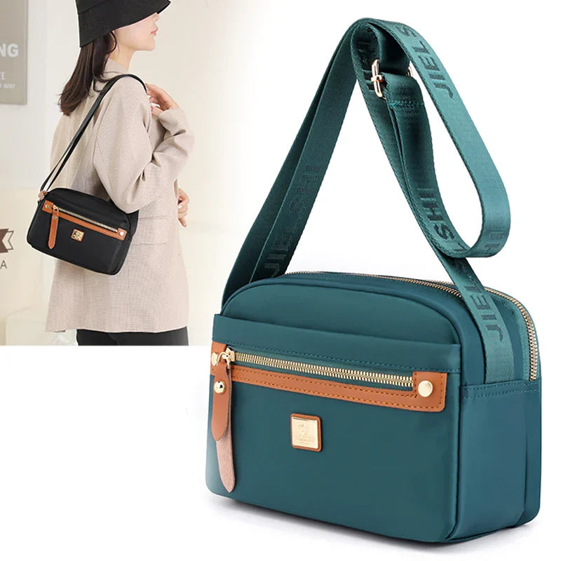 Nobl Travel Nylon Crossbody Bag – Lightweight Waterproof Shoulder Bag for Women