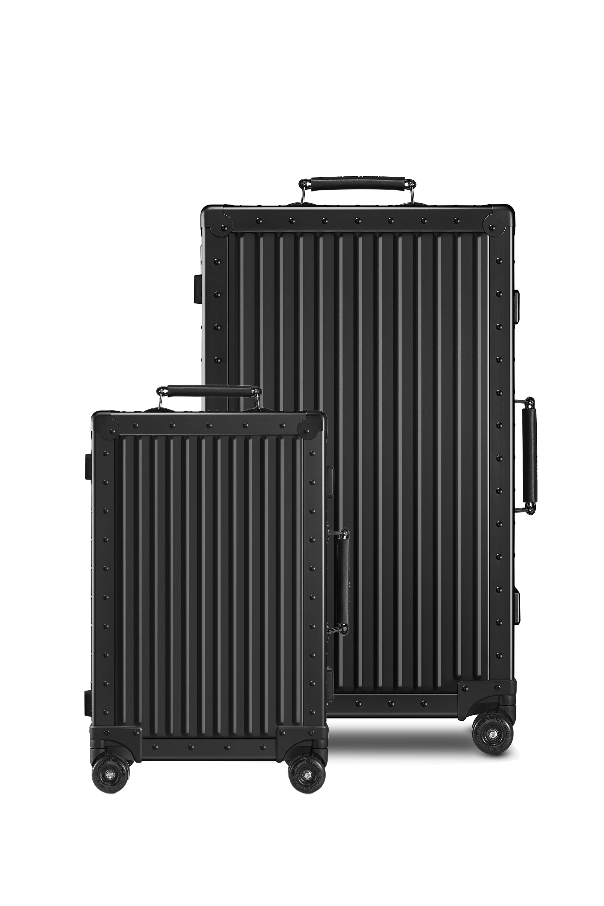 Nobl Travel Essential Aluminum Luggage Set 22 Inch Carry On and 28 Inch Checked Suitcase