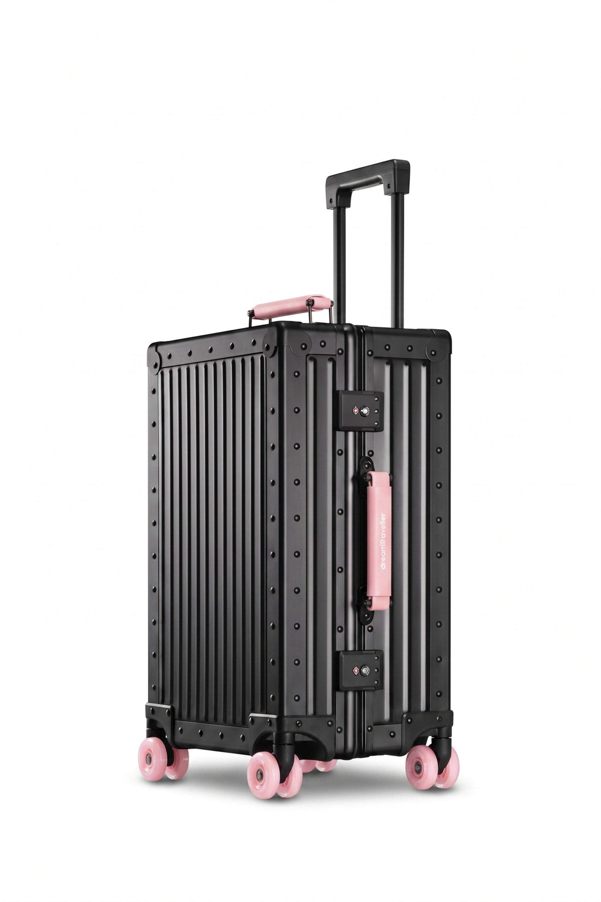 Nobl Travel Classic Aluminum Luggage Collection with Carry On and Checked Suitcases