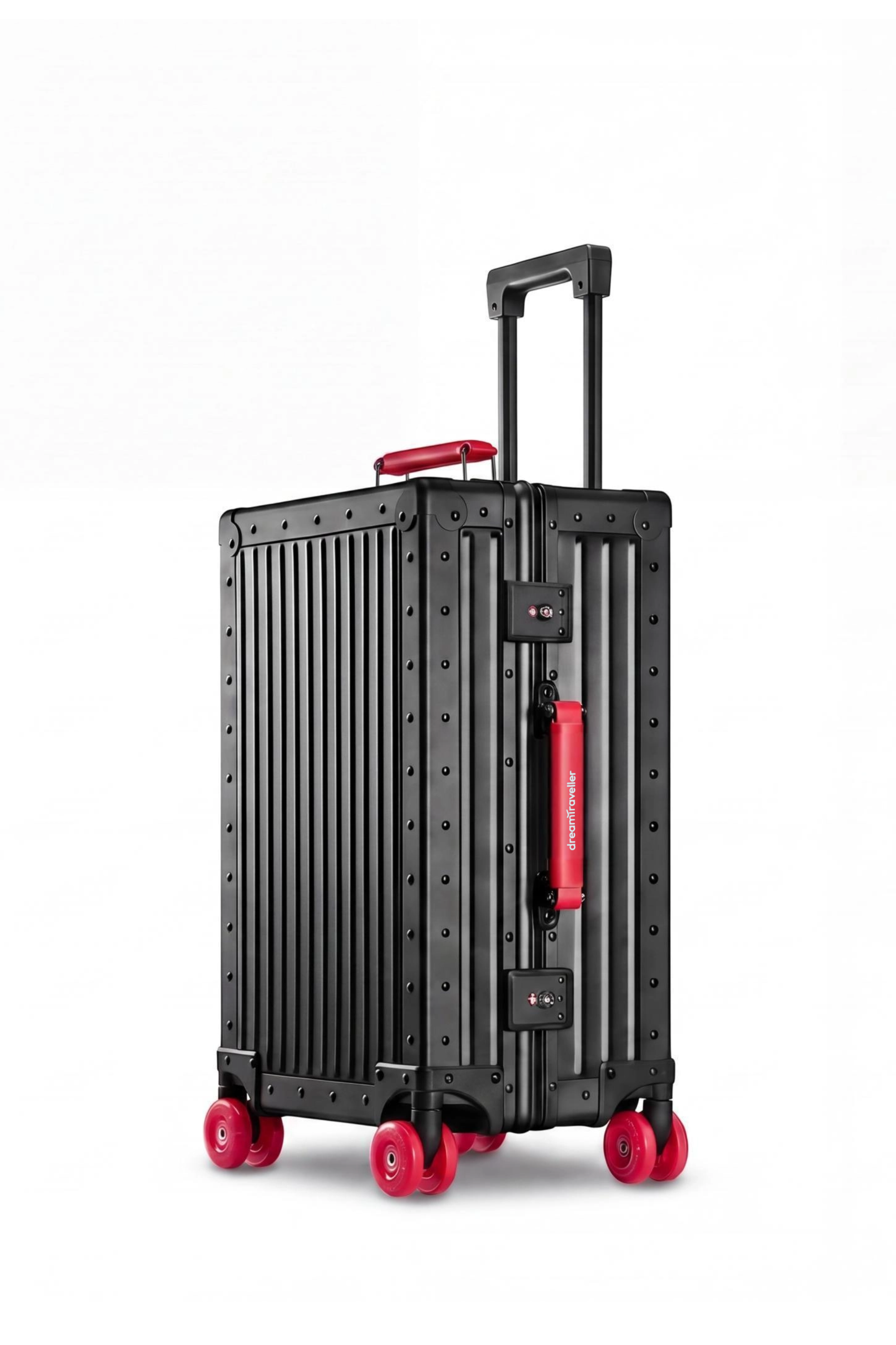 Nobl Travel Classic Aluminum Luggage Collection with Carry On and Checked Suitcases