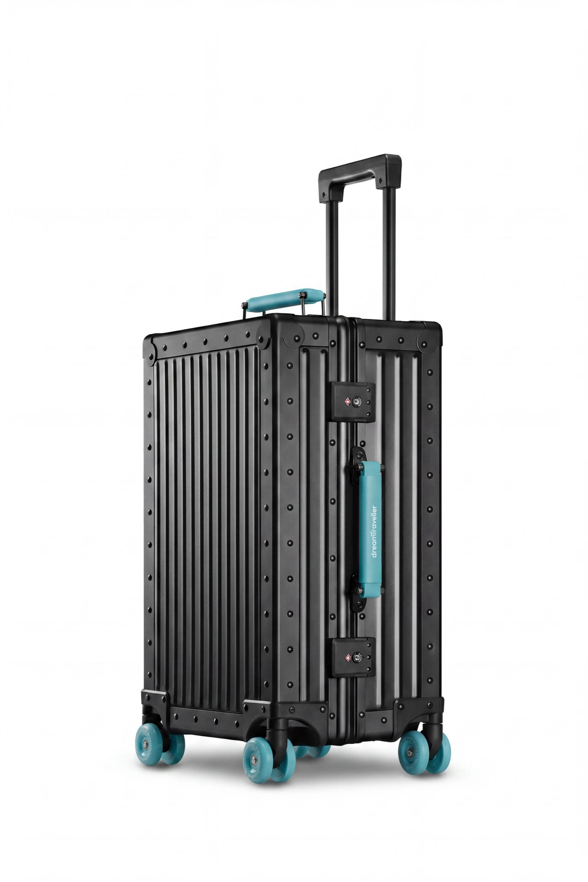 Nobl Travel Classic Aluminum Luggage Collection with Carry On and Checked Suitcases
