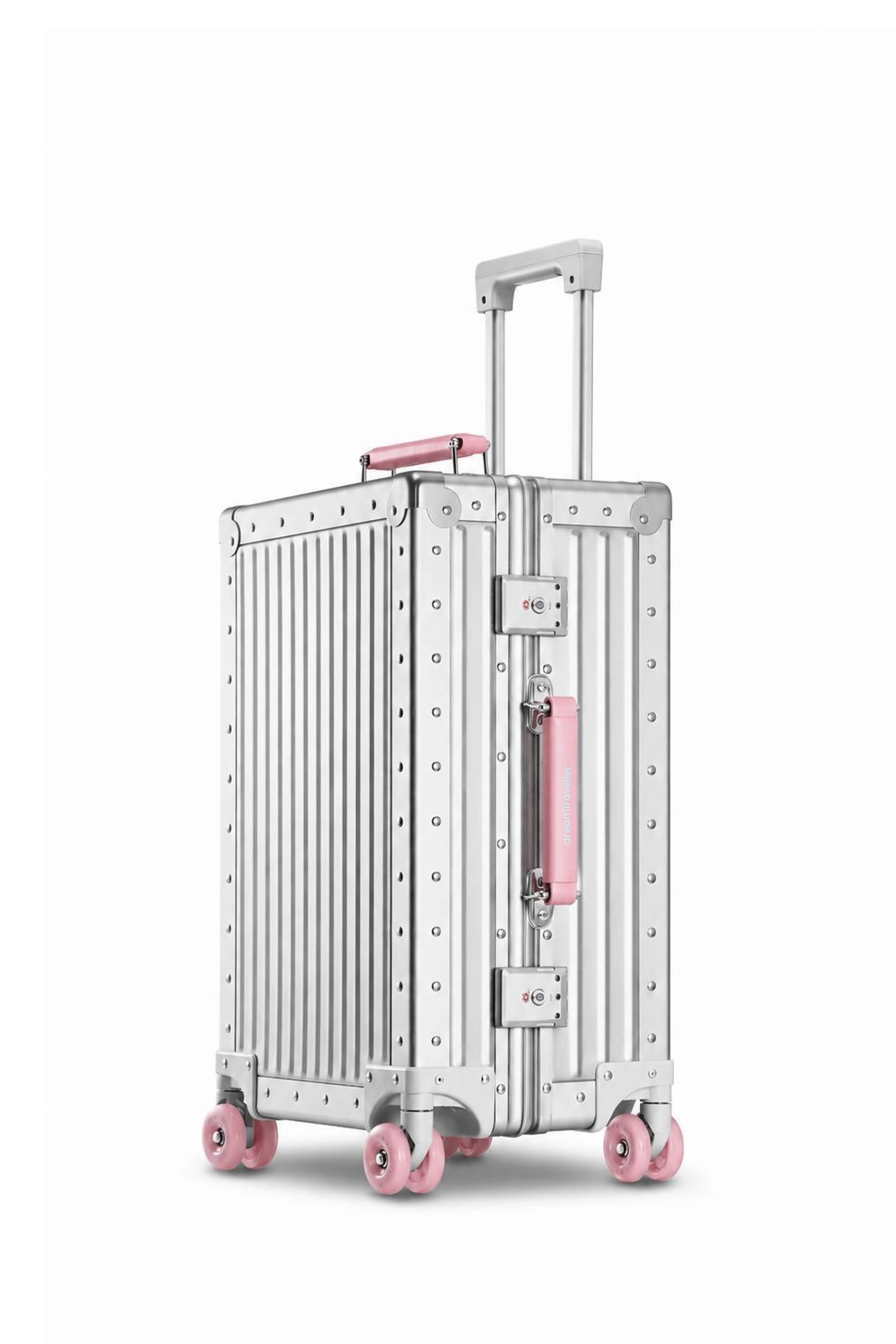 Nobl Travel Classic Aluminum Luggage Collection with Carry On and Checked Suitcases