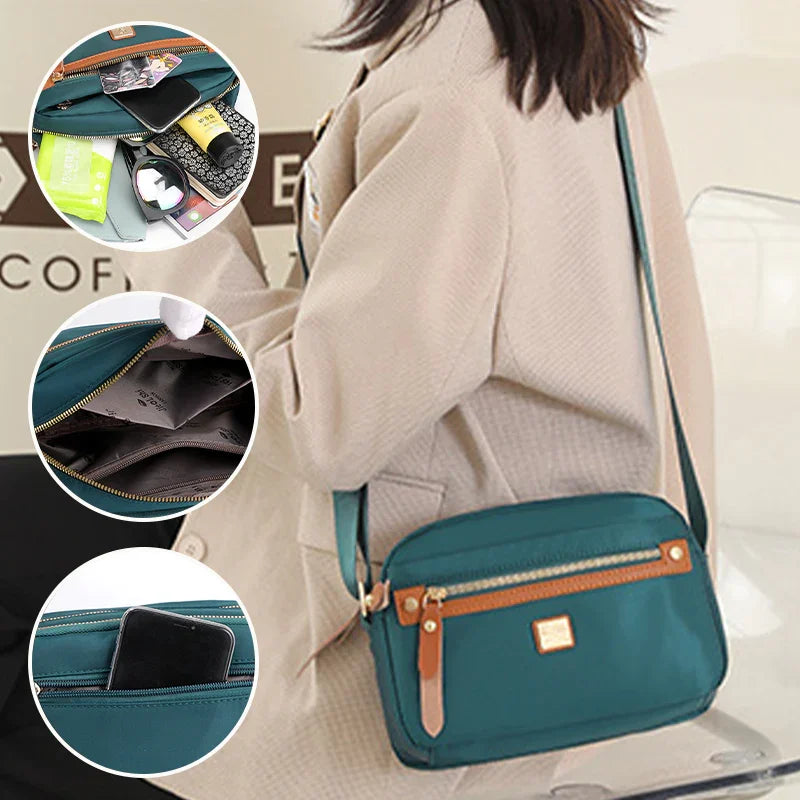 Nobl Travel Nylon Crossbody Bag – Lightweight Waterproof Shoulder Bag for Women