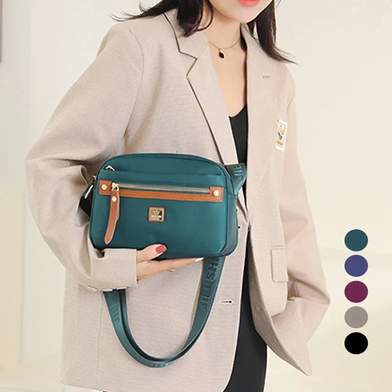 Nobl Travel Nylon Crossbody Bag – Lightweight Waterproof Shoulder Bag for Women