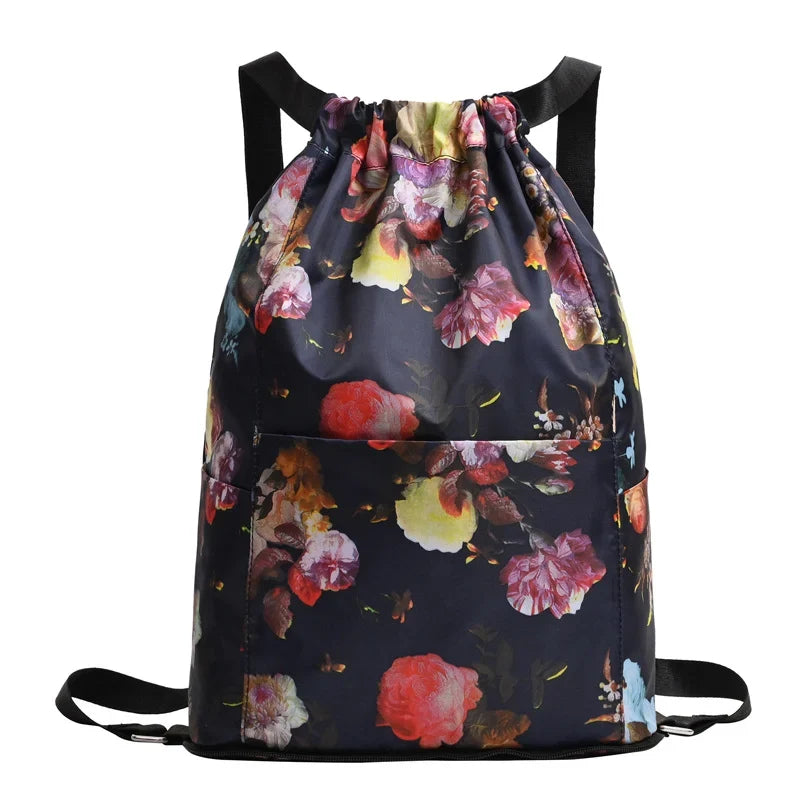 Nobl Travel Foldable Drawstring Backpack – Lightweight Large Capacity Travel & Sports Bag