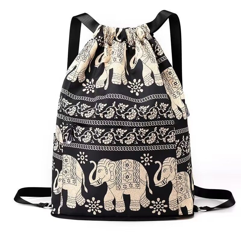 Nobl Travel Foldable Drawstring Backpack – Lightweight Large Capacity Travel & Sports Bag