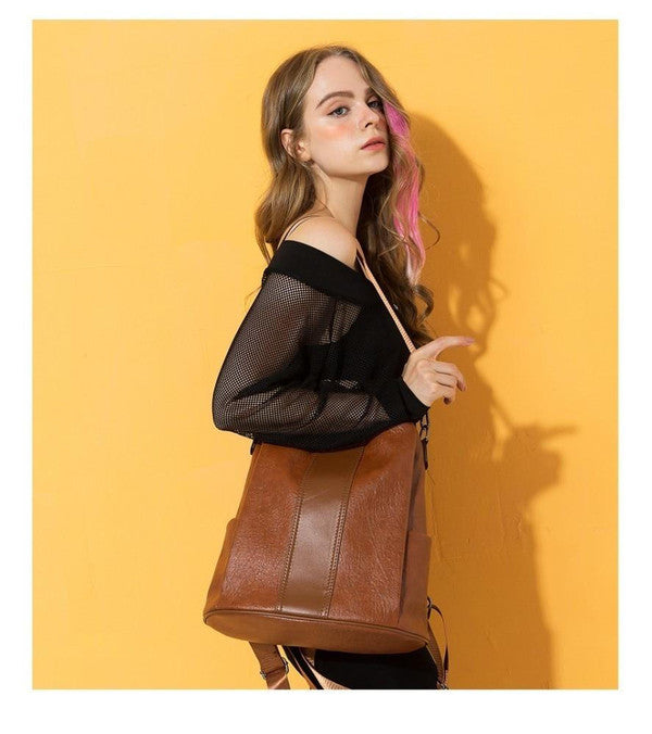 Nobl Travel Anti Theft Women’s Backpack with Synthetic Leather and Multiple Compartments