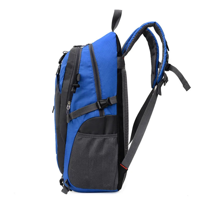 Nobl Travel 36L-56L Hiking Backpack with Waterproof Nylon and Expandable Design