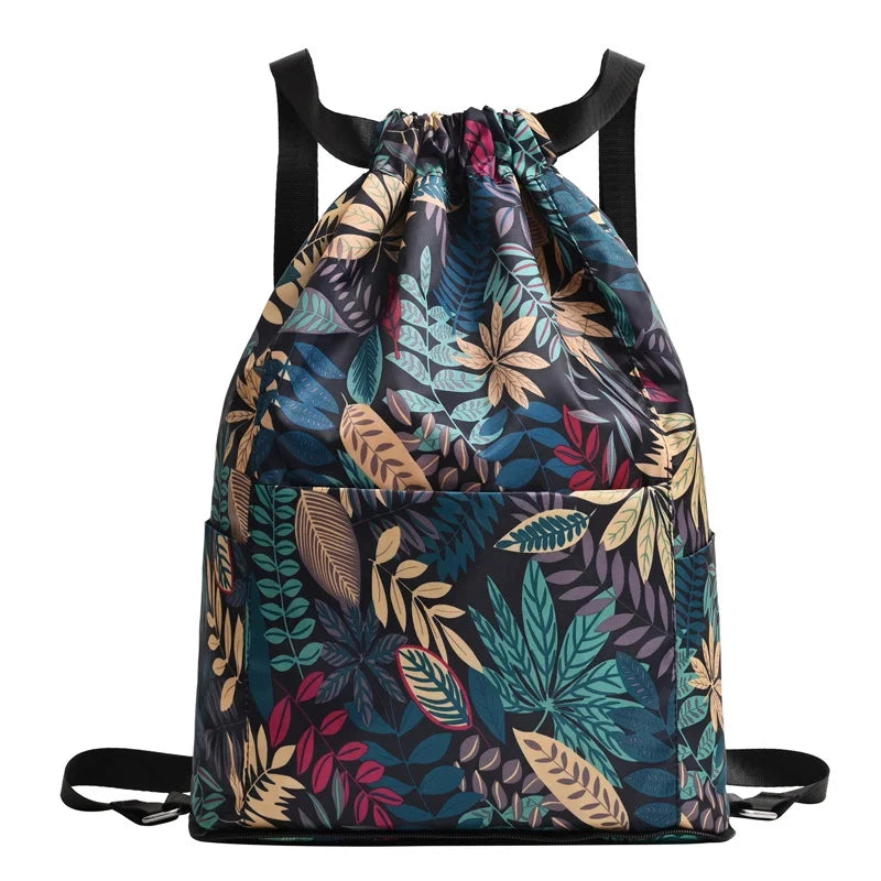 Nobl Travel Foldable Drawstring Backpack – Lightweight Large Capacity Travel & Sports Bag