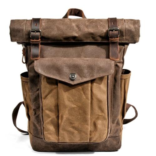 Nobl Travel Vintage Canvas Backpack for Men