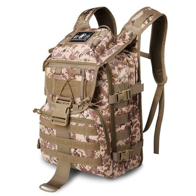 Nobl Travel Men’s Tactical Backpack – 40L Waterproof Hiking Backpack with Multi-Pocket Storage