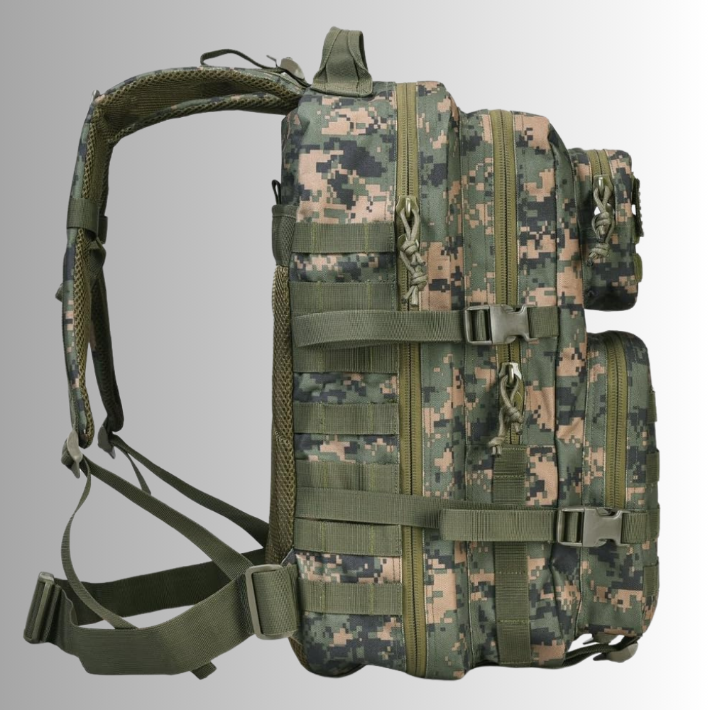 Nobl Travel 40L Tactical Backpack with MOLLE System and Water Resistant Oxford Fabric