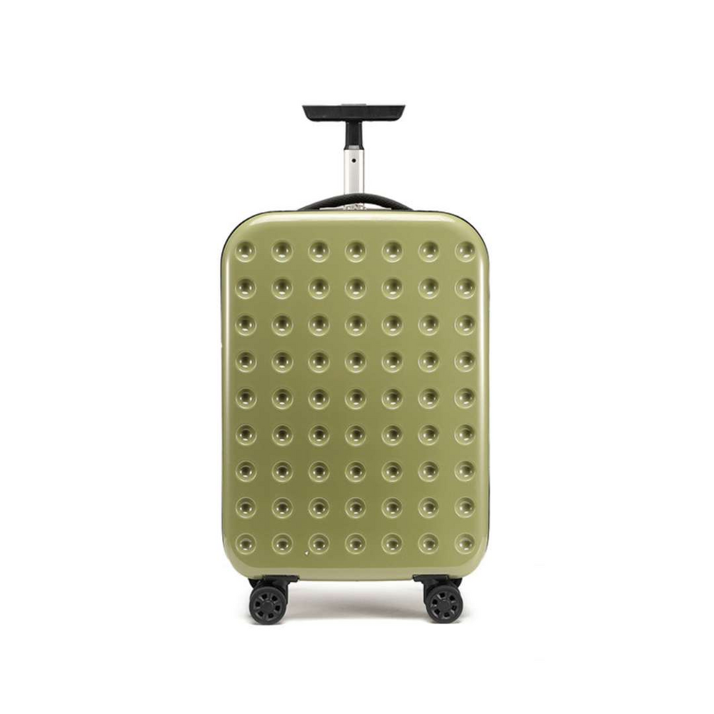 Nobl Travel 360° Foldable Carry On Suitcase 20 Inch with Spinner Wheels and Combination Lock