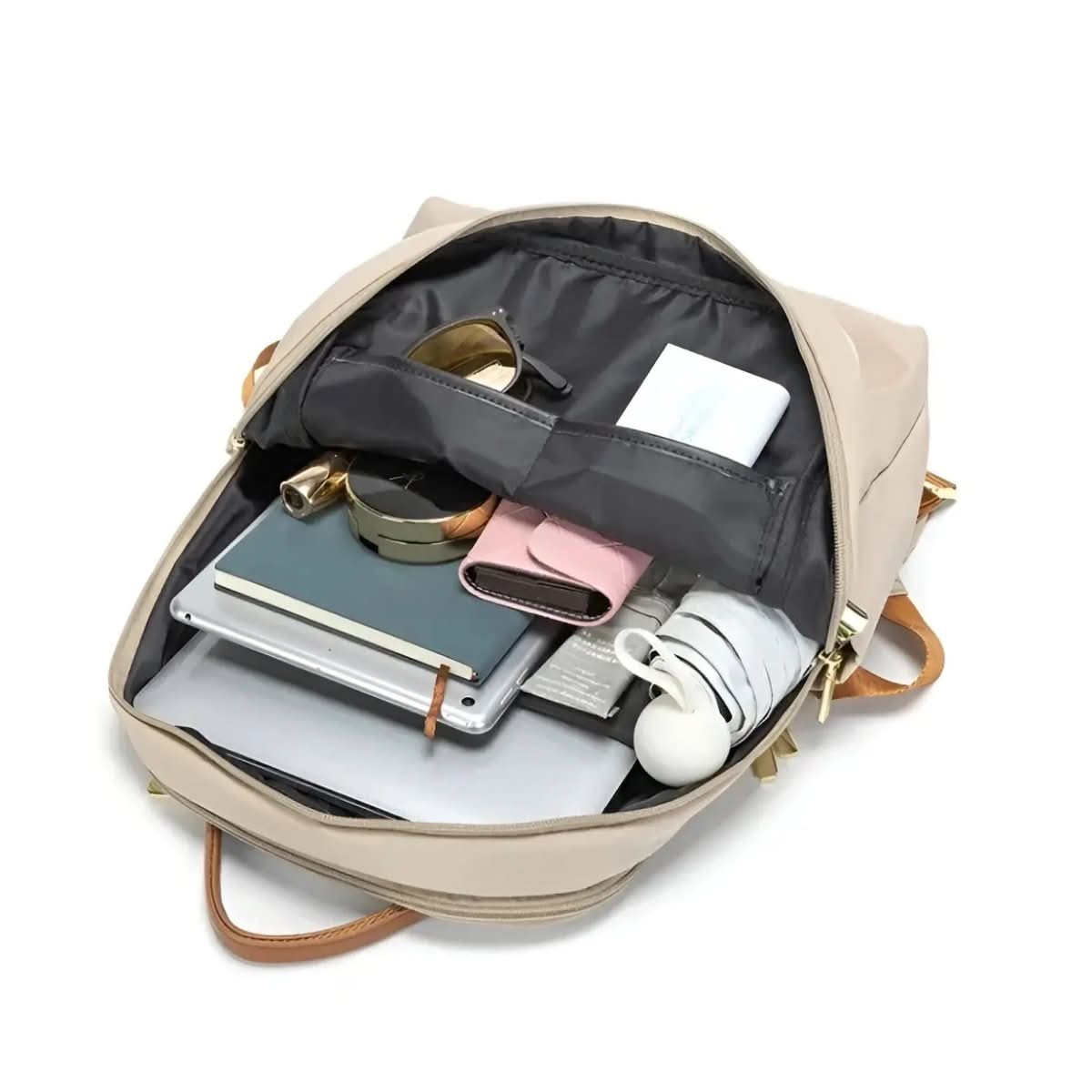 Nobl Travel Sophia Women’s Backpack with Laptop Compartment and Waterproof Oxford Fabric