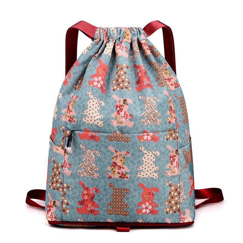 Nobl Travel Foldable Drawstring Backpack – Lightweight Large Capacity Travel & Sports Bag