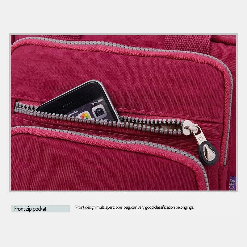 Nobl Travel Multifunctional Crossbody Bag – Lightweight Nylon Shoulder Bag for Everyday Use