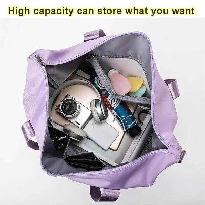 Nobl Travel Double Layer Travel Duffel Bag – Waterproof Wet & Dry Separation Gym and Weekend Bag
