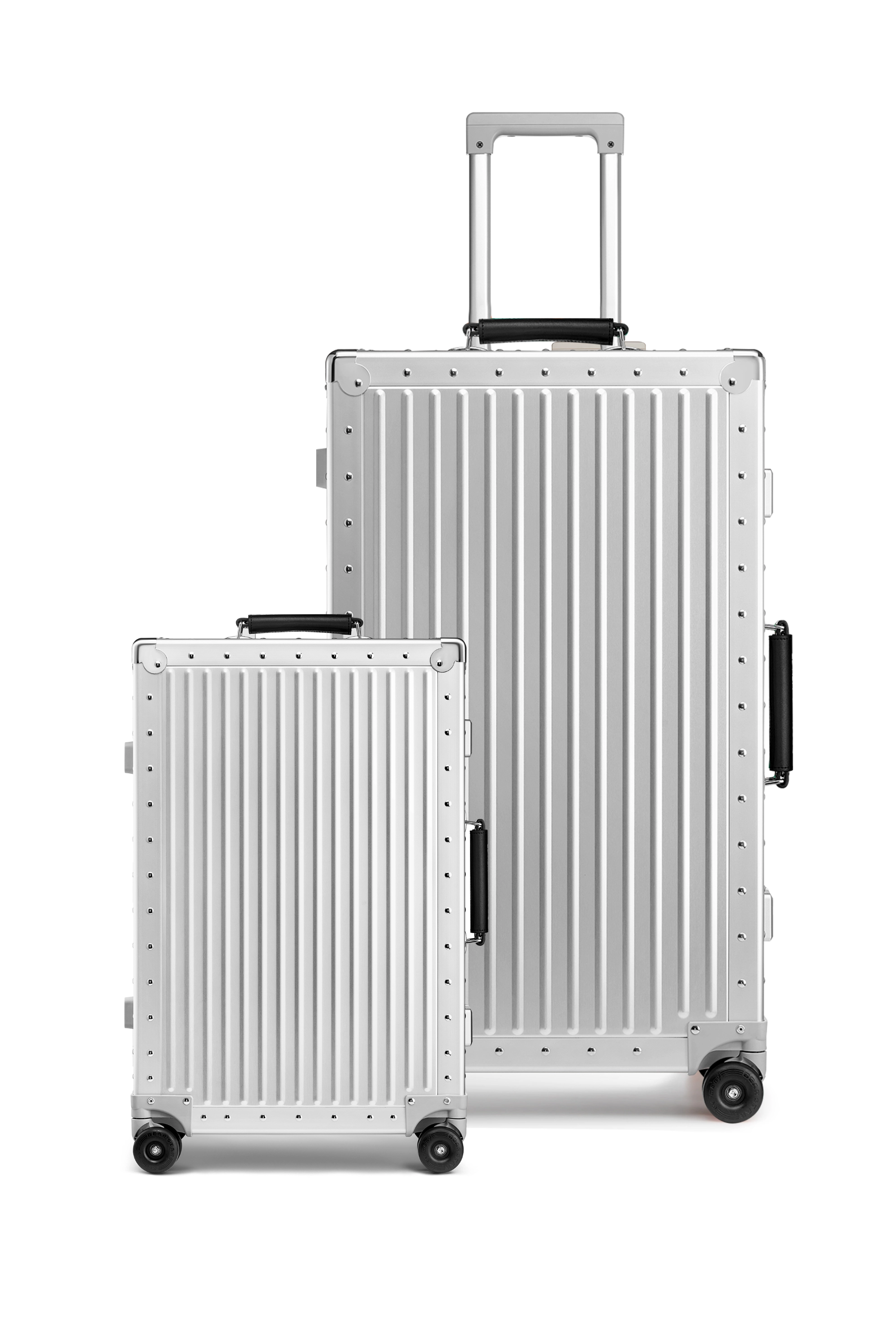 Nobl Travel Aluminum Luggage Set 20" Carry On and 30" Checked Suitcase