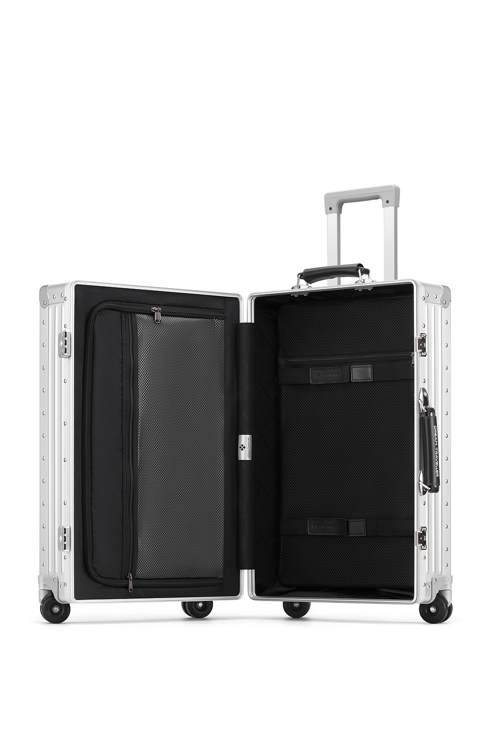 Nobl Travel Aluminum Luggage Set 20" Carry On and 30" Checked Suitcase