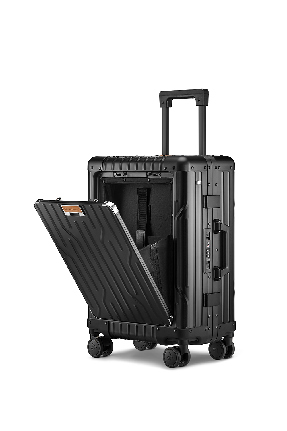 Nobl Travel High End Aluminum Carry On Suitcase with TSA Locks and Fingerprint Lock