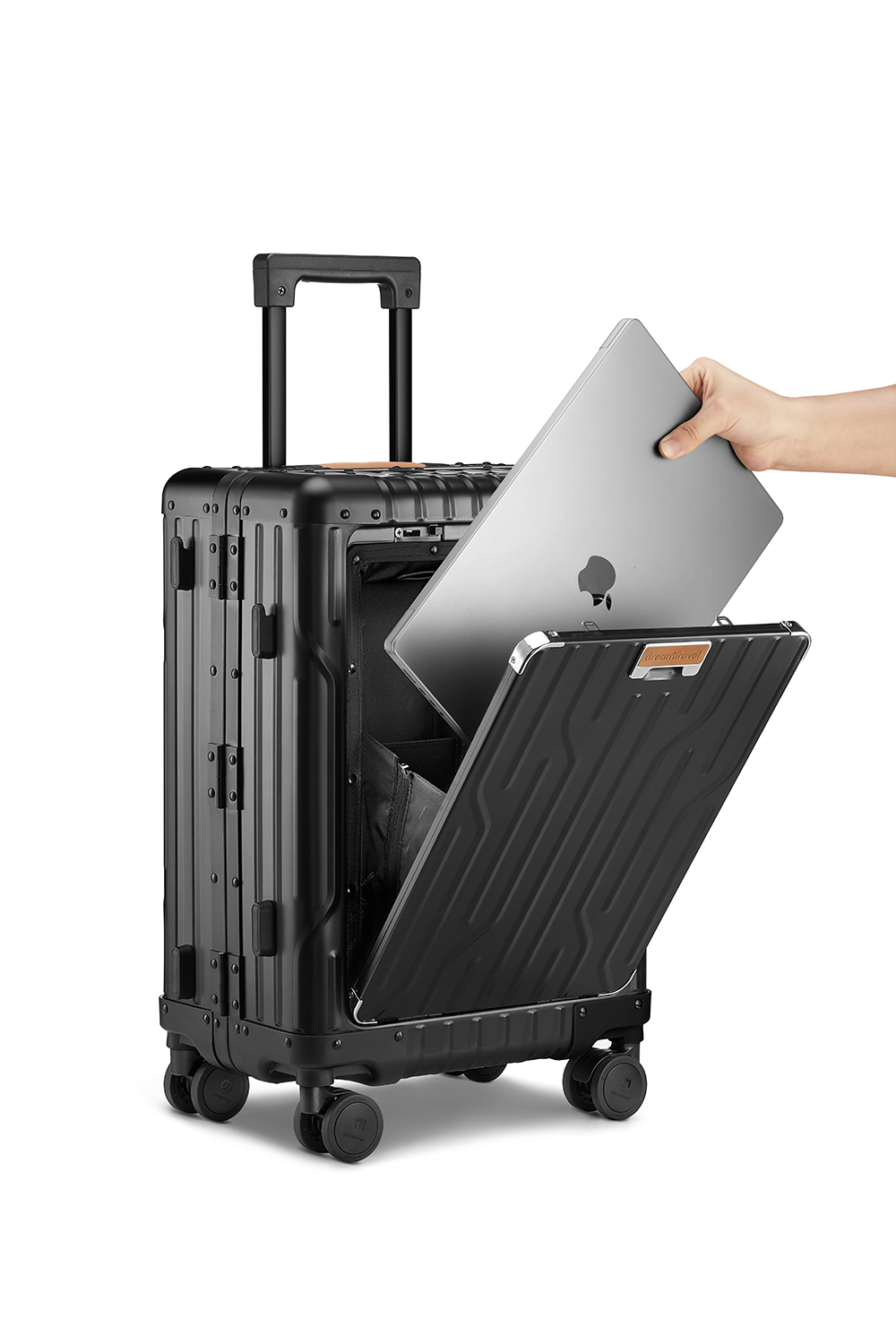 Nobl Travel High End Aluminum Carry On Suitcase with TSA Locks and Fingerprint Lock