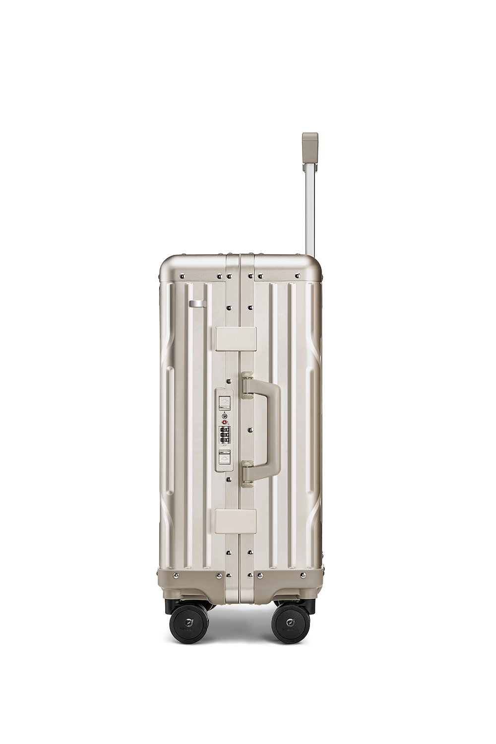 Nobl Travel High End Aluminum Carry On Suitcase with TSA Locks and Fingerprint Lock
