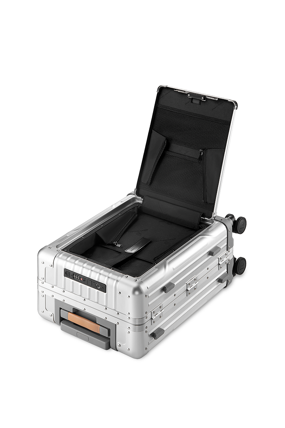 Nobl Travel High End Aluminum Carry On Suitcase with TSA Locks and Fingerprint Lock
