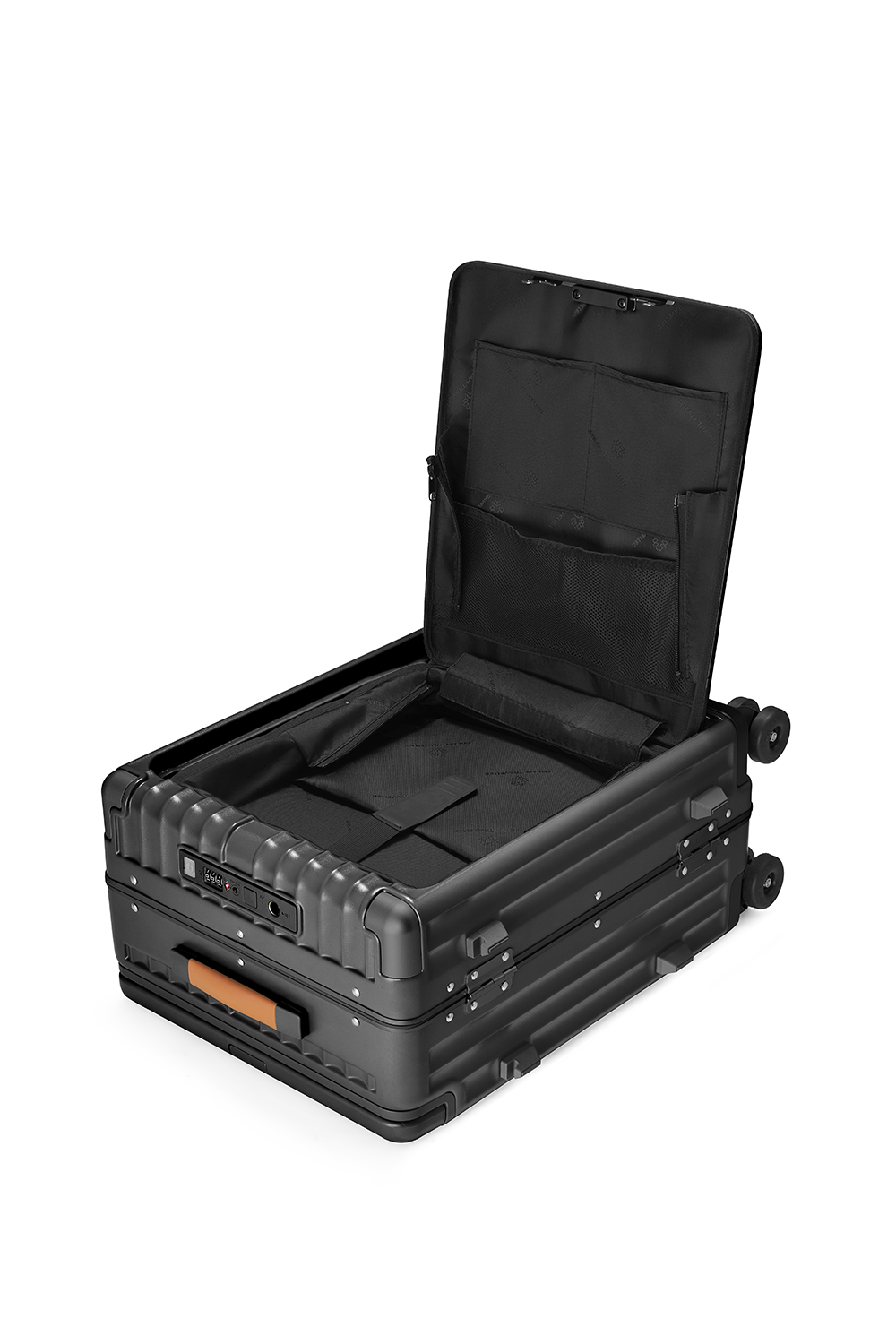 Nobl Travel Elite Wide Handle Carry On Suitcase with TSA Locks and Laptop Compartment