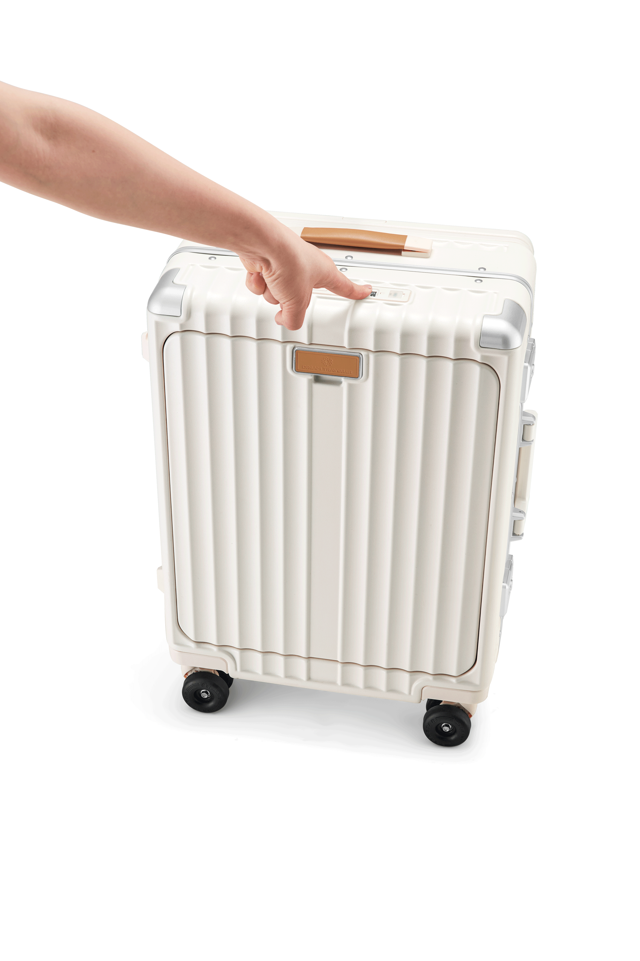 Nobl Travel Elite Wide Handle Carry On Suitcase with TSA Locks and Laptop Compartment