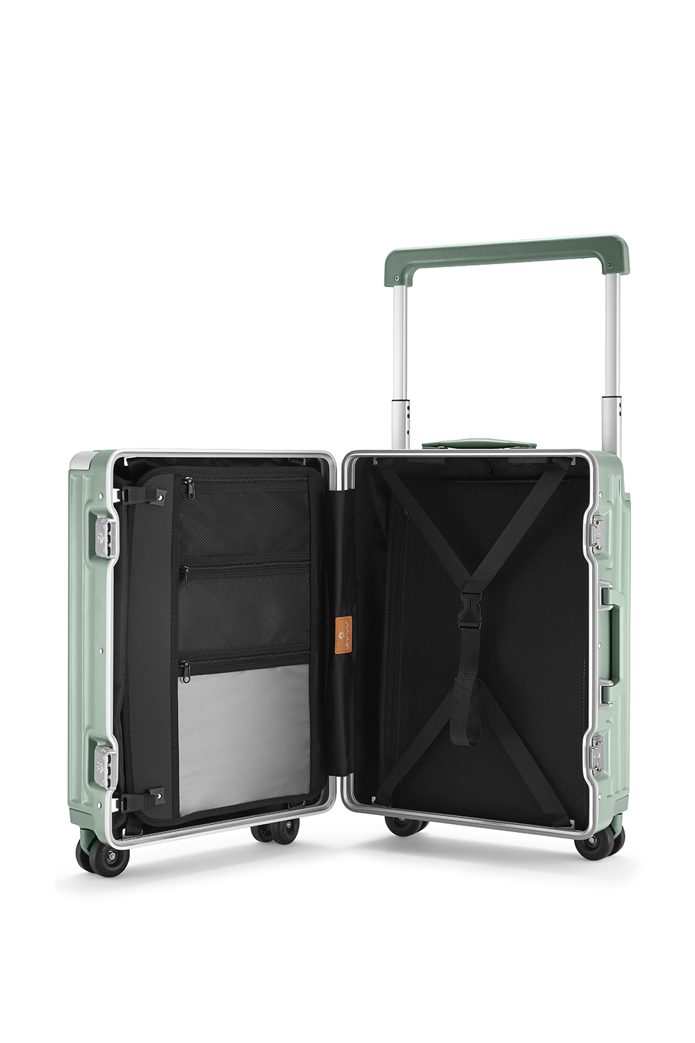 Nobl Travel Elite Wide Handle Carry On Suitcase with TSA Locks and Laptop Compartment