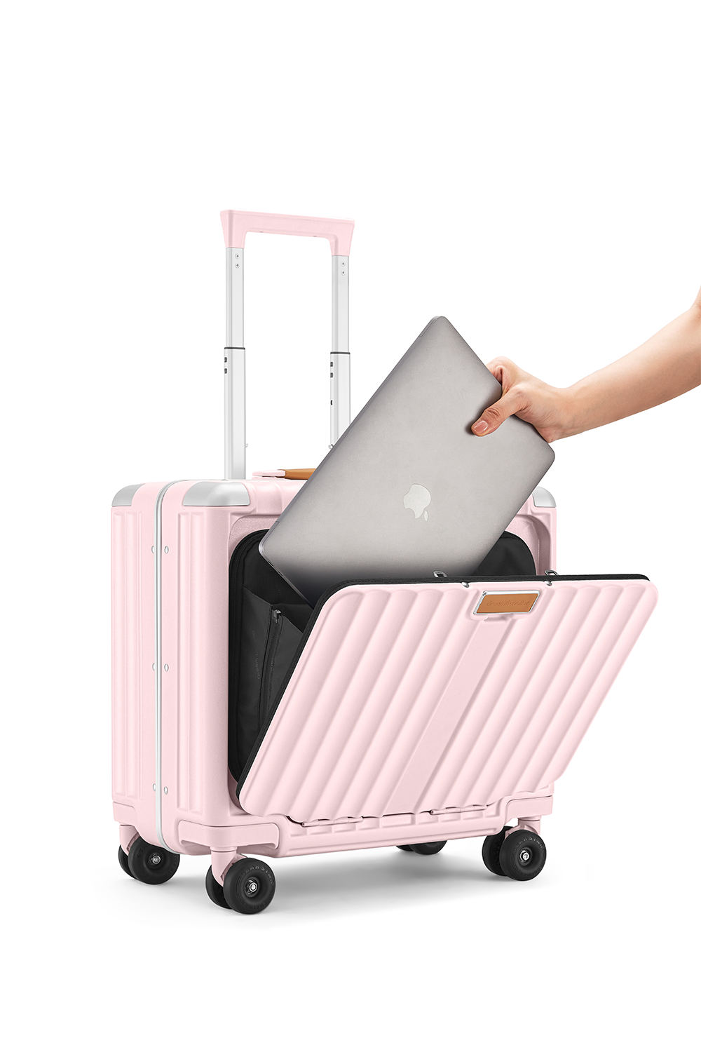 Nobl Travel Small Carry On Suitcase 18 Inch with TSA Lock and Laptop Compartment