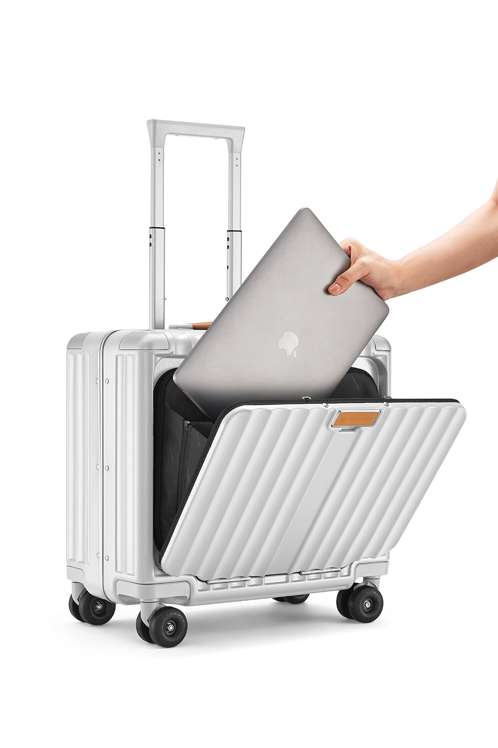 Nobl Travel Small Carry On Suitcase 18 Inch with TSA Lock and Laptop Compartment