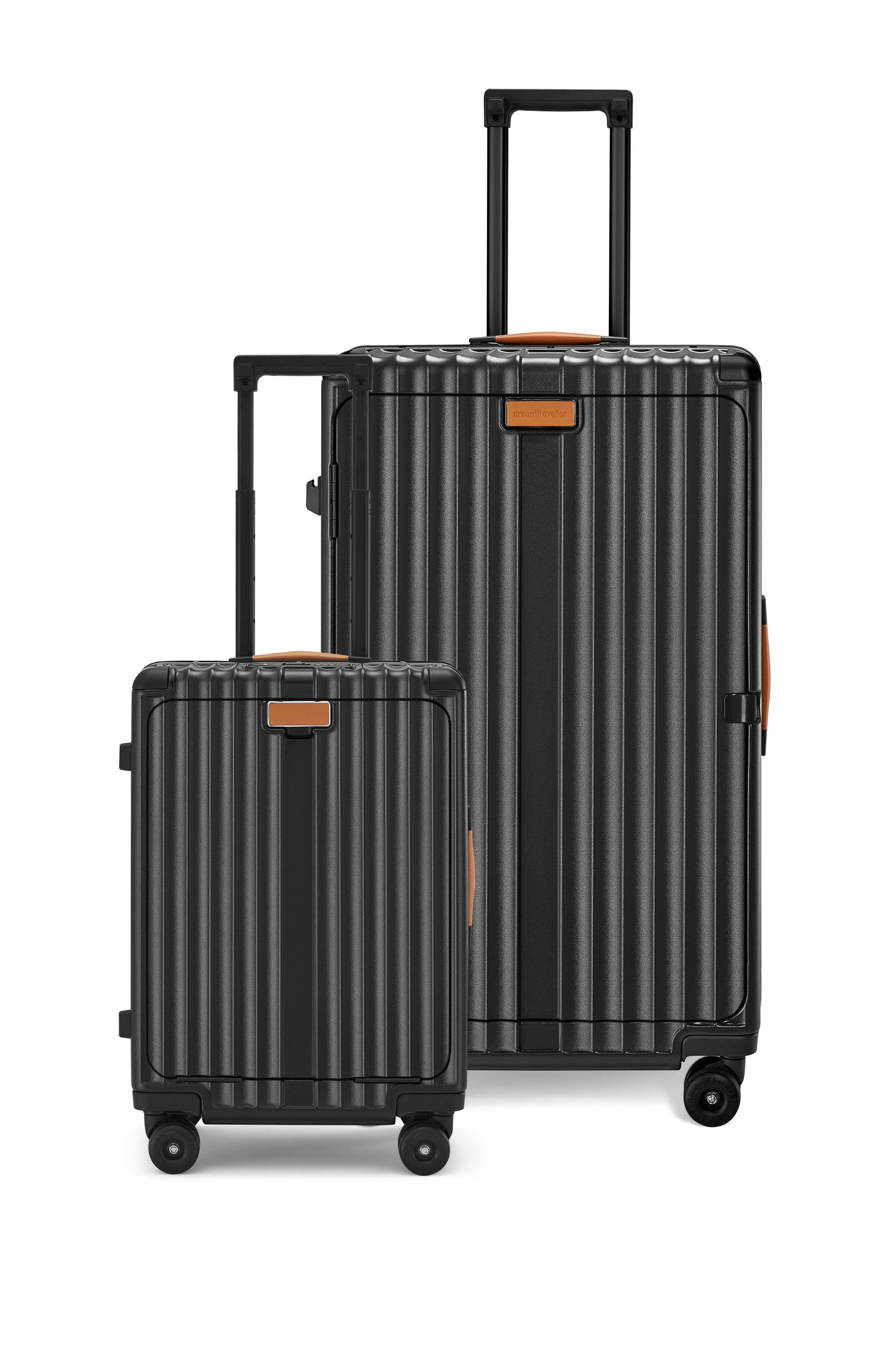 Nobl Travel Overpacker Luggage Set 20 Inch Carry On and 30 Inch Checked Suitcase