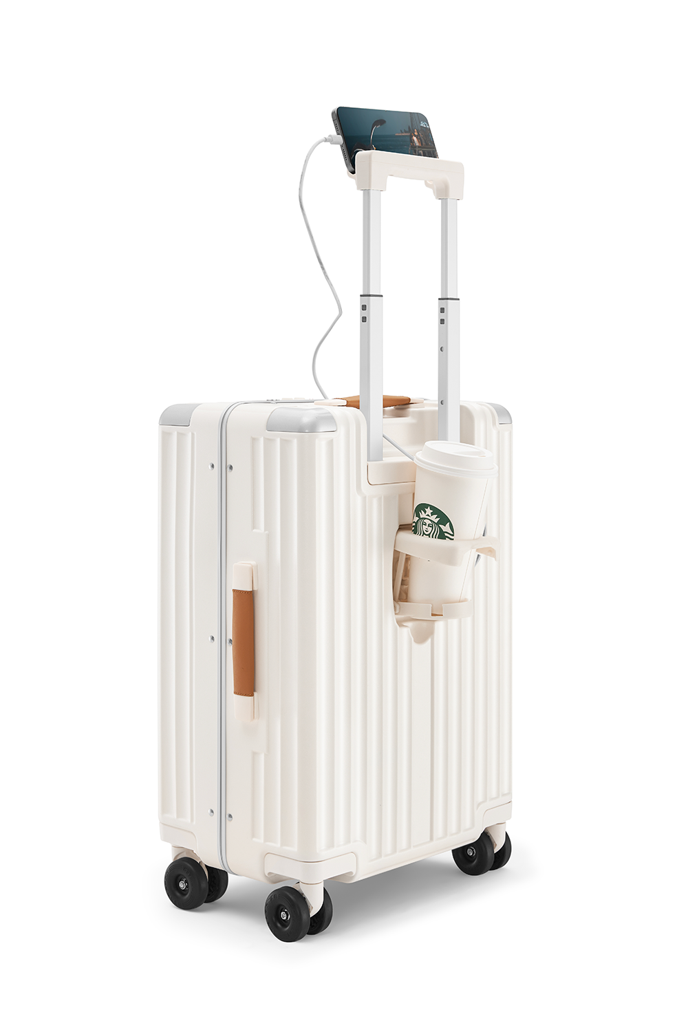 Nobl Travel Standard Carry On Suitcase 20 Inch with USB Port and TSA Lock