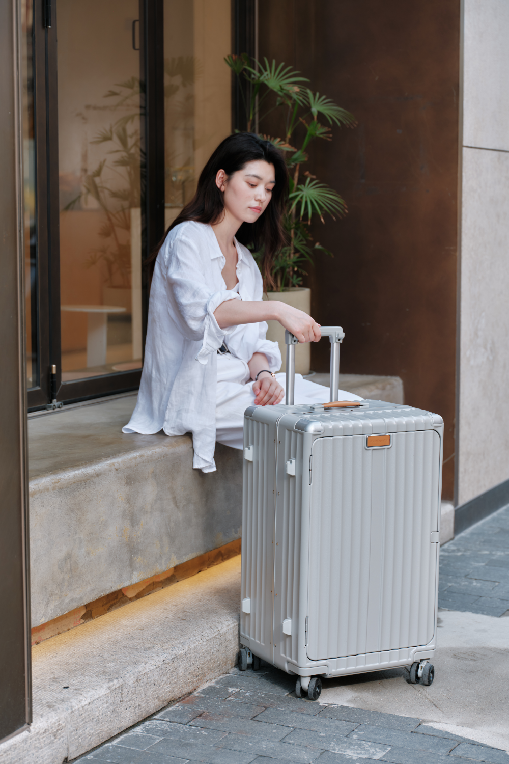 Nobl Travel Multi-Function Polycarbonate Luggage Collection with Carry On and Checked Suitcases