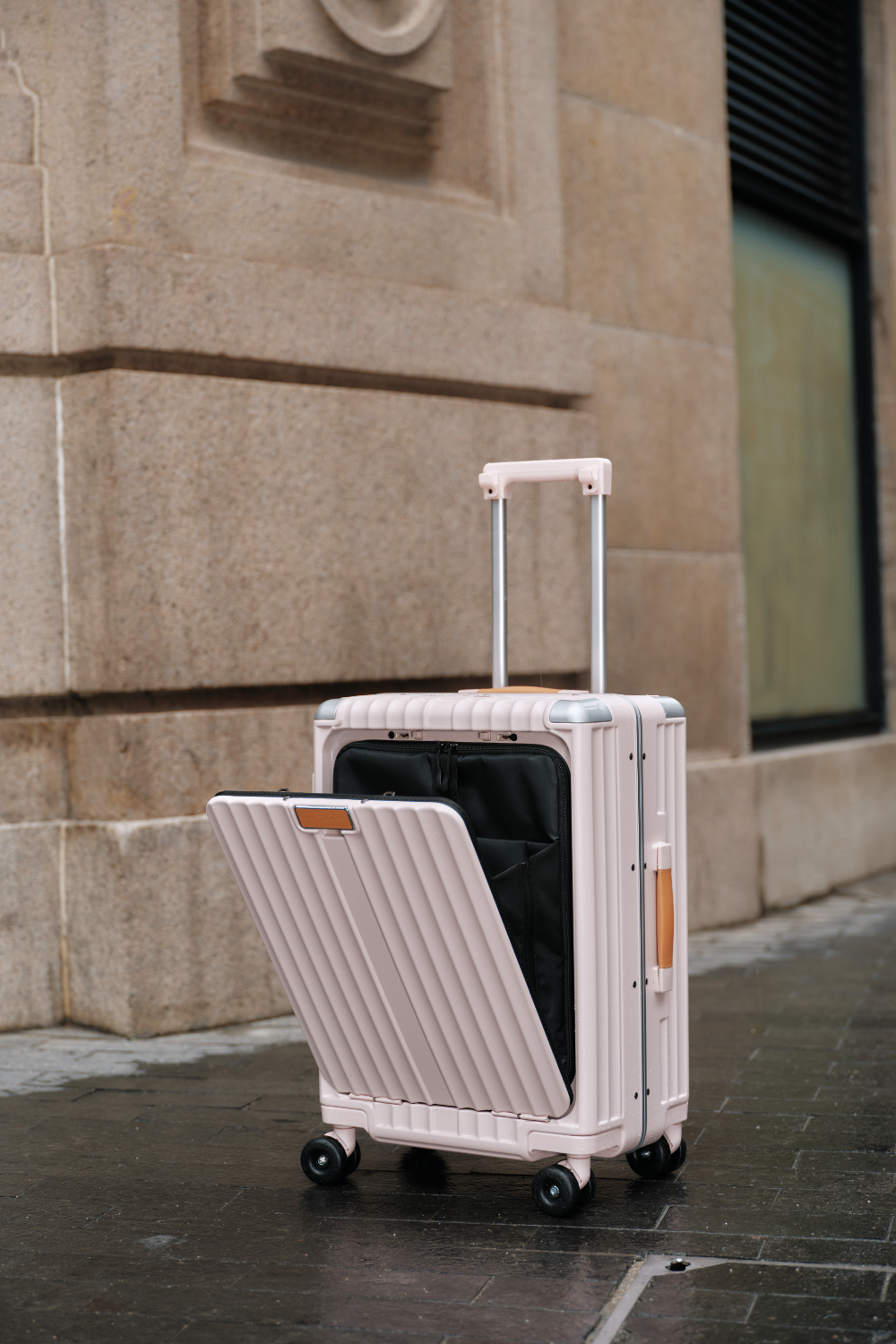 Nobl Travel Multi-Function Polycarbonate Luggage Collection with Carry On and Checked Suitcases
