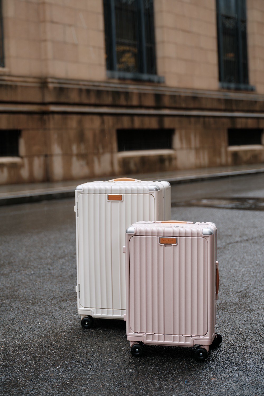 Nobl Travel Multi-Function Polycarbonate Luggage Collection with Carry On and Checked Suitcases