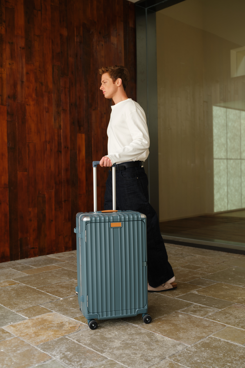 Nobl Travel Multi-Function Polycarbonate Luggage Collection with Carry On and Checked Suitcases